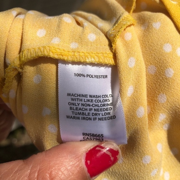 BP yellow blouse Size M New without tags - Picture 6 of 8